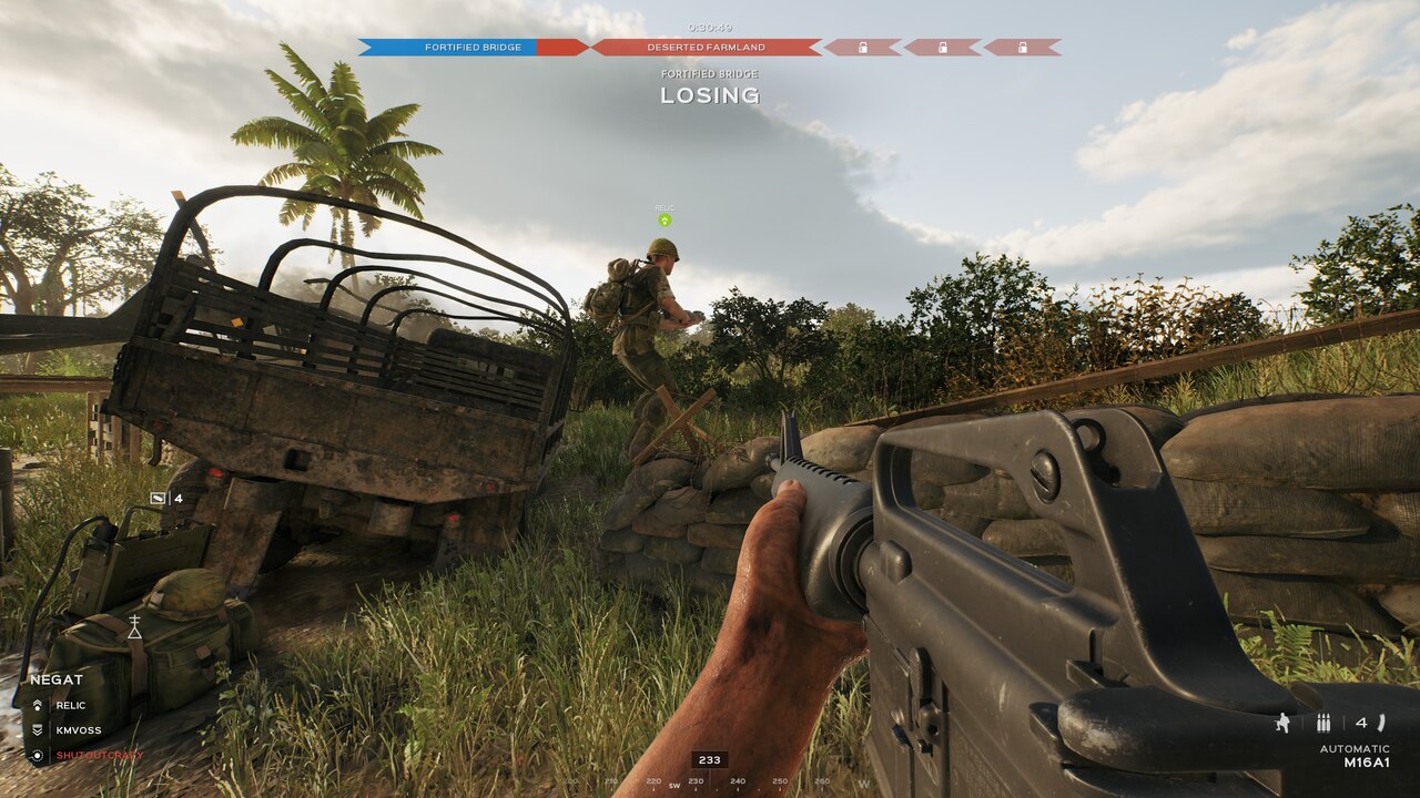 Unofficial Steam community screenshot: squad together in-match in Hell Let Loose Vietnam
